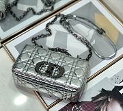 Bagsaaa Dior Small Caro Silver Cannage - 20 x 12 x 7 cm - 5