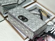 Bagsaaa Dior Large Caro Silver Cannage - 28x17x9cm - 3