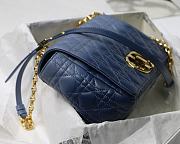 Bagsaaa Dior Large Caro Blue - 28x17x9cm - 4