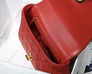 	 Bagsaaa Dior Medium Caro Red - 25.5 x 15.5 x 8 cm - 5