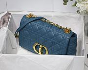	 Bagsaaa Dior Medium Caro Blue - 25.5 x 15.5 x 8 cm - 5
