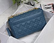 	 Bagsaaa Dior Medium Caro Blue - 25.5 x 15.5 x 8 cm - 4