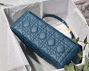 	 Bagsaaa Dior Medium Caro Blue - 25.5 x 15.5 x 8 cm - 3