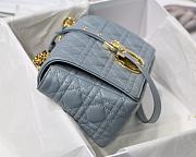 Bagsaaa Dior Medium Caro Light Blue - 25.5 x 15.5 x 8 cm - 5