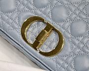 Bagsaaa Dior Medium Caro Light Blue - 25.5 x 15.5 x 8 cm - 2