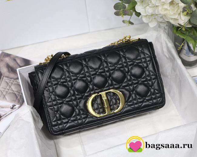 Bagsaaa Dior Medium Caro Black - 25.5 x 15.5 x 8 cm - 1