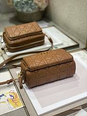 Bagsaaa Dior Carou Double Pouch Brown - 19×10.5×5cm - 4