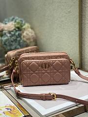 	 Bagsaaa Dior Carou Double Pouch Pink - 19×10.5×5cm - 1