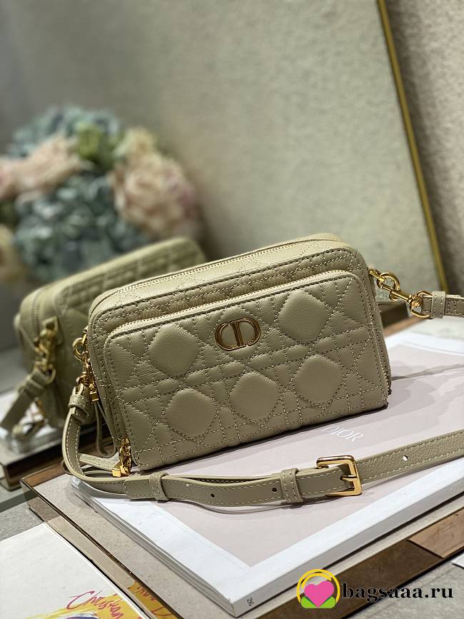 	 Bagsaaa Dior Carou Double Pouch Beige - 19×10.5×5cm - 1