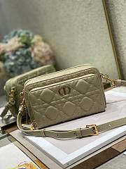 	 Bagsaaa Dior Carou Double Pouch Beige - 19×10.5×5cm - 1