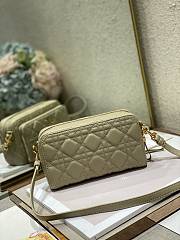 	 Bagsaaa Dior Carou Double Pouch Beige - 19×10.5×5cm - 4