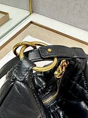 	 Bagsaaa Dior Caro Nomad Bag Black Gold - 25x16x2.5cm - 5