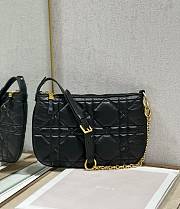 	 Bagsaaa Dior Caro Nomad Bag Black Gold - 25x16x2.5cm - 2
