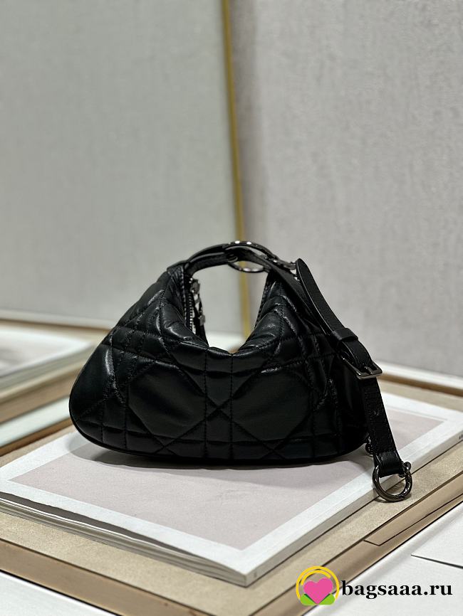 	 Bagsaaa Dior Caro Nomad Bag Black - 25x16x2.5cm - 1