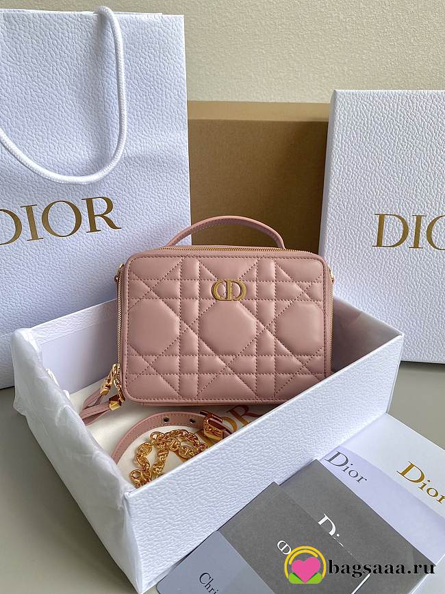 Bagsaaa Dior 30 Montaigne Box Bag Pink - 18×13×5cm - 1
