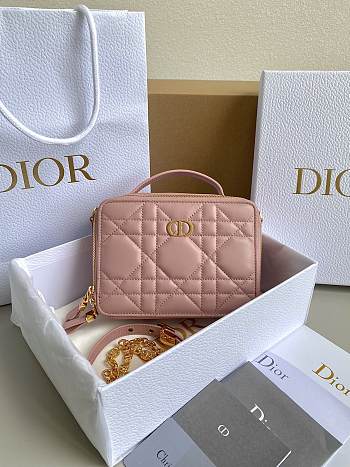 Bagsaaa Dior 30 Montaigne Box Bag Pink - 18×13×5cm