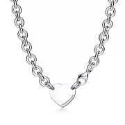 Bagsaaa Tiffany & Co Heart Tag Chain Link Choker - 3