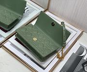 Dior Caro Bag 20cm Green - 6