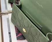 Dior Caro Bag 20cm Green - 5