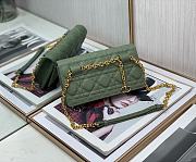 Dior Caro Bag 20cm Green - 4