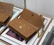 Bagsaaa Dior Chain Bag Brown - 20 x 11.5 x 3.5 cm - 6