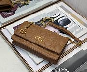 Bagsaaa Dior Chain Bag Brown - 20 x 11.5 x 3.5 cm - 3