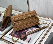 Bagsaaa Dior Chain Bag Brown - 20 x 11.5 x 3.5 cm - 2