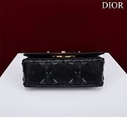 Bagsaaa Dior Caro Small Shoulder Bag Black With Gold Hardware - 20×12×7cm - 5