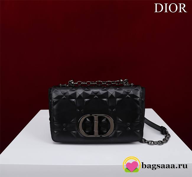 	 Bagsaaa Dior Caro Small Shoulder Bag Black - 20×12×7cm - 1