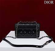	 Bagsaaa Dior Caro Small Shoulder Bag Black - 20×12×7cm - 5