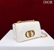 	 Bagsaaa Dior Caro Small Shoulder Bag White - 20×12×7cm - 5