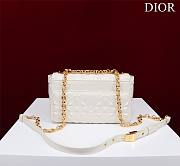 	 Bagsaaa Dior Caro Small Shoulder Bag White - 20×12×7cm - 3