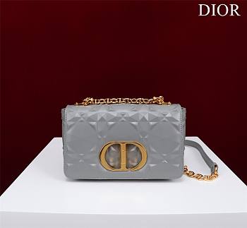 	 Bagsaaa Dior Caro Small Shoulder Bag Grey - 20×12×7cm