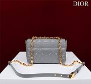 	 Bagsaaa Dior Caro Small Shoulder Bag Grey - 20×12×7cm - 4