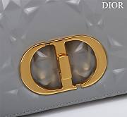 	 Bagsaaa Dior Caro Small Shoulder Bag Grey - 20×12×7cm - 2