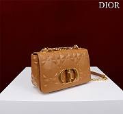 	 Bagsaaa Dior Caro Small Shoulder Bag Brown - 20×12×7cm - 5