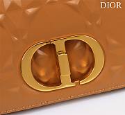 	 Bagsaaa Dior Caro Small Shoulder Bag Brown - 20×12×7cm - 4