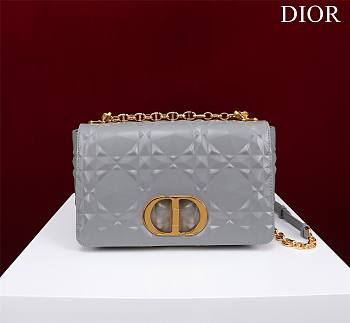 	 Bagsaaa Dior Caro Medium Shoulder Bag Grey - 25×15×8cm