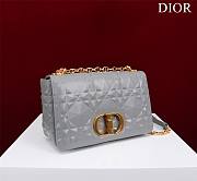	 Bagsaaa Dior Caro Medium Shoulder Bag Grey - 25×15×8cm - 5