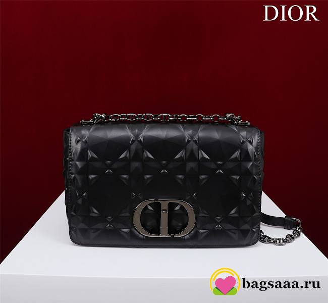 	 Bagsaaa Dior Caro Medium Shoulder Bag Black - 25×15×8cm - 1