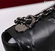 	 Bagsaaa Dior Caro Medium Shoulder Bag Black - 25×15×8cm - 4
