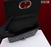 	 Bagsaaa Dior Caro Medium Shoulder Bag Black - 25×15×8cm - 2