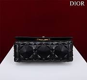 	 Bagsaaa Dior Caro Medium Shoulder Bag Black With Gold Hardware - 25×15×8cm - 5
