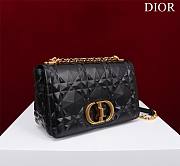 	 Bagsaaa Dior Caro Medium Shoulder Bag Black With Gold Hardware - 25×15×8cm - 4
