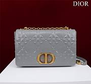 	 Bagsaaa Dior Caro Large Shoulder Bag Grey - 28x17x9cm - 1