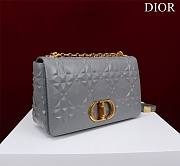 	 Bagsaaa Dior Caro Large Shoulder Bag Grey - 28x17x9cm - 4