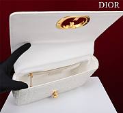 	 Bagsaaa Dior Caro Large Shoulder Bag White with gold hardware - 28x17x9cm - 5