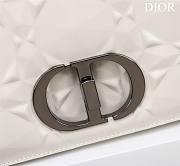	 Bagsaaa Dior Caro Large Shoulder Bag White with black hardware - 28x17x9cm - 2