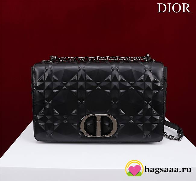 	 Bagsaaa Dior Caro Large Shoulder Bag All Black - 28x17x9cm - 1