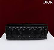 	 Bagsaaa Dior Caro Large Shoulder Bag All Black - 28x17x9cm - 6